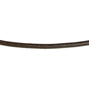 yzWG[EANZT[ `F[U[{fUColbgdesign serio nastro in pelle catena 54 cm l2 db marrone 2 mm con chiusura a baionetta