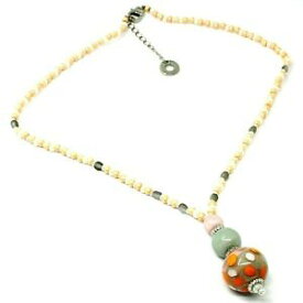 【送料無料】ジュエリー・アクセサリー ネックレスアンティカムルリーナヴェネツィアオレンジピンクスファーポワペンダントcollana antica murrina venezia, co965a25 rosa arancione, sfera pois, pendente