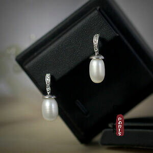 yzWG[EANZT[ u[NhCgp[YJ`[O[eOuAWFg}bVtboucle doreilles perle culture goutte long blanc argent massif 925 14mm tz2 b25