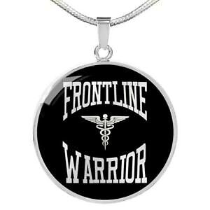 yzWG[EANZT[ JfPEXT[Ny_gXeXX`[lbNXS[hfrontline warrior cadeceus cerchio ciondolo collana acciaio inox o 18k oro 1
