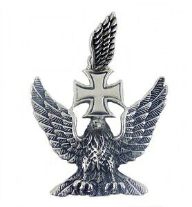 �y���������z�W���G���[�E�A�N�Z�T���[ �C�[�O���y���_���g�X�e�����Xgrande ciondolo aquila croce di ferro in acciaio inox