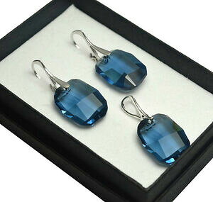 yzWG[EANZT[ XtXL[NX^OtBbNRVo[ZbgCO925 orecchini argentoset realizzato con cristalli swarovski 19mm graphiccolori