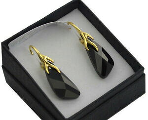 yzWG[EANZT[ S[hbLVo[COZbgXtXL[NX^925 argento placcato oro orecchiniset realizzato con cristalli swarovski 23mm wingjet