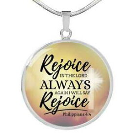 【送料無料】ジュエリー・アクセサリー サークルペンダントステンレススチールネックレスゴールドrejoice nel lord always cerchio ciondolo collana acciaio inox o 18k oro 1