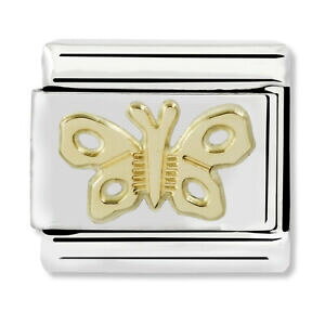 yzWG[EANZT[ IWiNVbNo^tCS[h`[X`[m~l[goriginale nomination in acciaio classica farfalla amp; gold charm 03011402 20 rrp