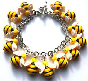 yzWG[EANZT[ obO??????`[??????uXbguXbg?? ?? ?? bellissimi fatti a mano adorabile bombo bracciale con charm con sacchetto regalo ?