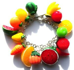 yzWG[EANZT[ obO??????`[uXbgbellissimo fatto a mano frutta e verdura bracciale con charm con sacchetto regalo ?? ?? ??