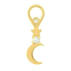 �y���������z�W���G���[�E�A�N�Z�T���[ �A�X�g���b�h�~���S�[���h�X�^�[���[���C�������O�`���[���V���o�[astrid amp; miyu 18k gold star amp; moon earring charm 925 silver