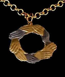 yzWG[EANZT[ uOWbgthVbvy_gRCyXJbglbNXbrexit ue cee amicizia 9 si uni le mani da 50 pence taglio collana con pendente moneta