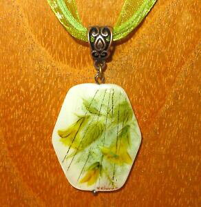 yzWG[EANZT[ S[hy_ggybg@CVFVALvciondolo oro trumpet vine shell russo piccoli fiori gialli campsis firmato regalo