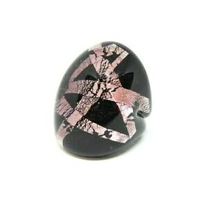 �y���������z�W���G���[�E�A�N�Z�T���[ �����O�����[�m�K���X�s���N�{�b�N�Xanello donna vetro di murano autentico rosa e foglia argento confezione regalo