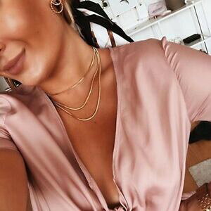 �y���������z�W���G���[�E�A�N�Z�T���[ �l�b�N���X�l�b�N���X�l�b�N���X���[�Y���[�Y�w�r�����N�`���[�J�[�X�e�����X�X�`�[���`�F�[��collana collane da donna oro rosa serpenti link choker 40 cm catena i