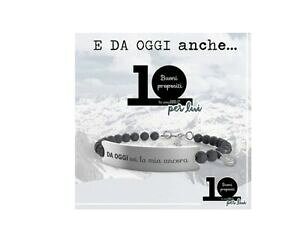�y���������z�W���G���[�E�A�N�Z�T���[ �X�`�[���w�}�^�C�g�u���X���b�g10 buoni propositi bracciale uomo in acciaio ed ematite varie frasi