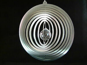 yzWG[EANZT[ XeXXtXL[Q[ZLIacciaio inox 3d, vento gioco cerchio con swarovski elements