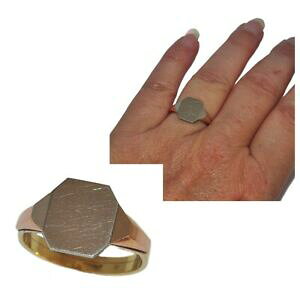 yzWG[EANZT[ oOAVGkA[fRV@G[vPgIArW[bague ancienne art deco chevaliere plaque or 3 tons oria t 52 bijou