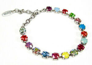 �y���������z�W���G���[�E�A�N�Z�T���[ ���C���X�g�[���N���X�^�����j�[�N�J���t���u���X���b�gunico colorata estate bracciale con levigati cristalli colorata strass