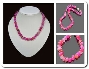 yzWG[EANZT[ [YAK^p[`F[lbNXlbNXRA[tBgrosa agata perle catena catena collana collier filamento l46 lavoro manuale edelstein