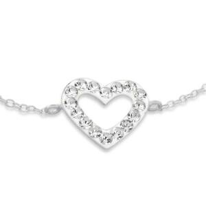 yzWG[EANZT[ Vo[n[gNX^uXbgVo[n[guubracciale cristallo cuore argento 925 argento da donna donne ragazza heart love amore bff