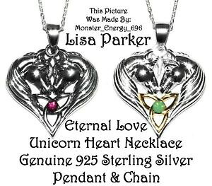 yzWG[EANZT[ ??Tp[J[Vo[X^[OjR[n[gG^[iuPglbNX?? lisa parker argento sterling 925 cuore unicorno eternal love collana celtica b