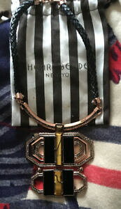 yzWG[EANZT[ _tAxfj[[NJ[[YS[hlbNXX^vmeraviglioso henri bendel york color oro rosa glitzy collana nome timbrato