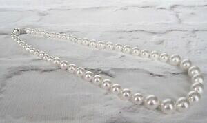 【送料無料】ジュエリー・アクセサリー スワロフスキークリスタルパールパールネックレスcollana di perle realizzati con perle di cristallo swarovski bianco ka8