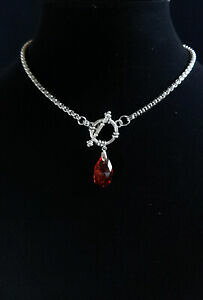 yzWG[EANZT[ r[XtXL[NX^IlbNXobNattivadisattiva fibbia collana con ruby swarovski crystal