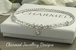 �y���������z�W���G���[�E�A�N�Z�T���[ �V���o�[�X�^�[�����O�X�g���b�`�{�[���p�[���C���A���N���b�g�A���N���u���X���b�g�N���X�^���`���[��argento sterling stretch ball perlina cavigliera braccial