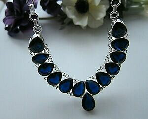 yzWG[EANZT[ NX^Tt@CArulbNXcristallo zaffiro sp bib dichiarazione grande collana