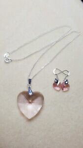 yzWG[EANZT[ lbNXCOZbgXtXL[uCgsNn[gy_gVo[X^[Odonna collana orecchini set swarovski brillante rosa cuore ciondol