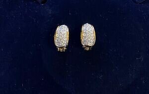 yzWG[EANZT[ XtXL[NX^S[hbLNbvCOgenuine swarovski crystal placcato oro orecchini a clip