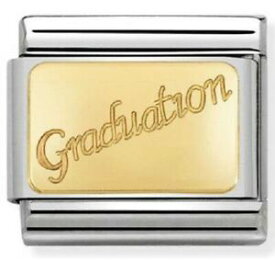 【送料無料】ジュエリー・アクセサリー チャームノミネート£nomination classic gold engraved signs graduation charm 03012137 rrp £2200