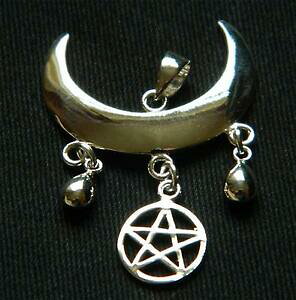 yzWG[EANZT[ Vo[X^[OEBbJ[y_gubVOEBYy^OpK[mSX925 argento sterling ciondolo wicca moon benedizione con pentagrammapaga