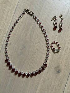 yzWG[EANZT[ uCYChuChbhNX^lbNXWRXtXL[COOZbgdamigelle sposa rosso cristalli collana girocollo swarovski ore