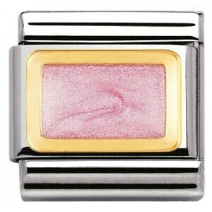 �y���������z�W���G���[�E�A�N�Z�T���[ �N���V�b�N�S�[���h�m�~�l�[�g�s���N�O���b�^�[�I�u�����M�`���[����nomination classic gold geometrico rosa glitter oblunghi charm 03020623 rrp �� 22