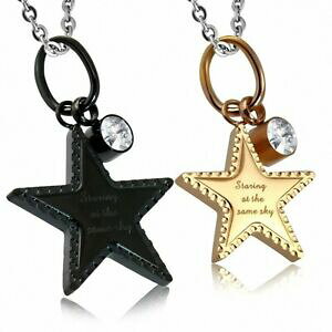 yzWG[EANZT[ XeXlbNXRCJ[X^[`[collana in acciaio inossidabile 3 monete con color e 2 fascino stella t