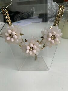 �y���������z�W���G���[�E�A�N�Z�T���[ �s���N�`�F�[���l�b�N���Xbellissima collana catena doro con cristallo rosa chiaro come i fiori