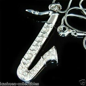 �y���������z�W���G���[�E�A�N�Z�T���[ �e�m�[���A���g�T�\���H�g�X�����t�X�L�[�N���X�^���W���Y�~���[�W�b�N�l�b�N���Xtenore alto sassofotno in swarovski cristallo jazz musica musicale collana nuova