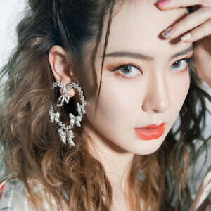 yzWG[EANZT[ O[gn[grbOn[gCOo^tC{EXgXEFfBO^[orecchini a perno grandi cuore fiocco farfalla strass lettera matrimonio g12c