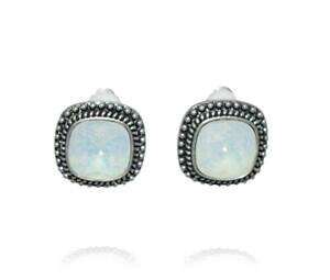 yzWG[EANZT[ {[XNGACOXtXL[NX^Ip[zCgNbvbohm orecchini piazza cristallo swarovski bianco opale clip
