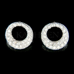 yzWG[EANZT[ XtXL[NX^uChEFfBOCOEhT[N14cm 15mm cerchio rotondo in swarovski cristallo sposa matrimonio orecchini
