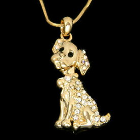 【送料無料】ジュエリー・アクセサリー ラブラドールレトリバースワロフスキークリスタルラボラトリオネックレスlabrador retriever in swarovski cristallo cucciolo animale laboratrio collana