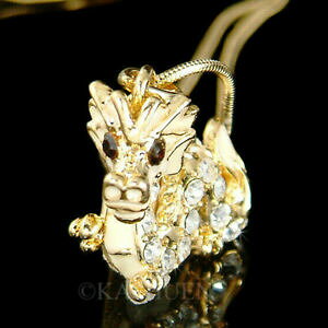 yzWG[EANZT[ hSXtXL[NX^lbNXleggendario dragone in swarovski cristallo serpents cinese nuovo anno collana