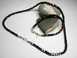 yzWG[EANZT[ XtXL[ZbgVo[X^[Or[Yset nero e rosso 925 argento sterling perline realizzati con elementi swarovski