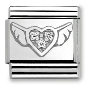 yzWG[EANZT[ Ay_gIWiNVbNn[gm~l[goriginale nomination classico cuore con ali cz ciondolo 33030412 rrp  2900