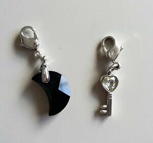 yzWG[EANZT[ XtXL[NX^ubNNZgL[uXbgy_g2 ciondoli per braccialetto swarovski crystalnera mezzaluna e chiave