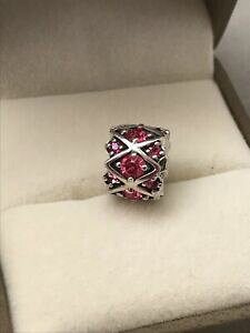 yzWG[EANZT[ `~A`[X^[OVo[sNXtXL[NcAXg[Y chamilia charm 925 sterling silver with pink swarovski crytsal stones