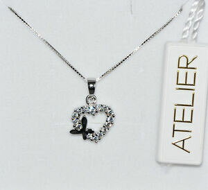 yzWG[EANZT[ AgGNI[lbNXVo[WRcollana donna atelier cuore in argento 925 con zirconi bianchi brillanti ac10