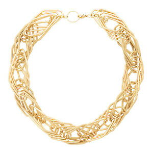 �y���������z�W���G���[�E�A�N�Z�T���[ �I���o�[�{�i�X�E�[�}���C���^�[�����N�c�C�X�g�J���[�l�b�N���Xoliver bonas donna elsi geo interlink twist collare collana