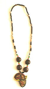 �y���������z�W���G���[�E�A�N�Z�T���[ �R�R�i�b�c�V�F���l�b�N���X�G�`�I�s�A�C���~�[���y���_���gfatto a mano in bambu collana imperatore etiopico immiru ciondolo fatti di guscio di cocco