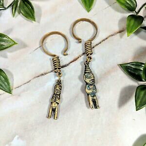 yzWG[EANZT[ Be[WAtJuX_CCOC[JtyApaio di ottone vintage etnico africano dei orecchini ear cuff 95cm buona